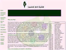 Tablet Screenshot of laurelartguild.org